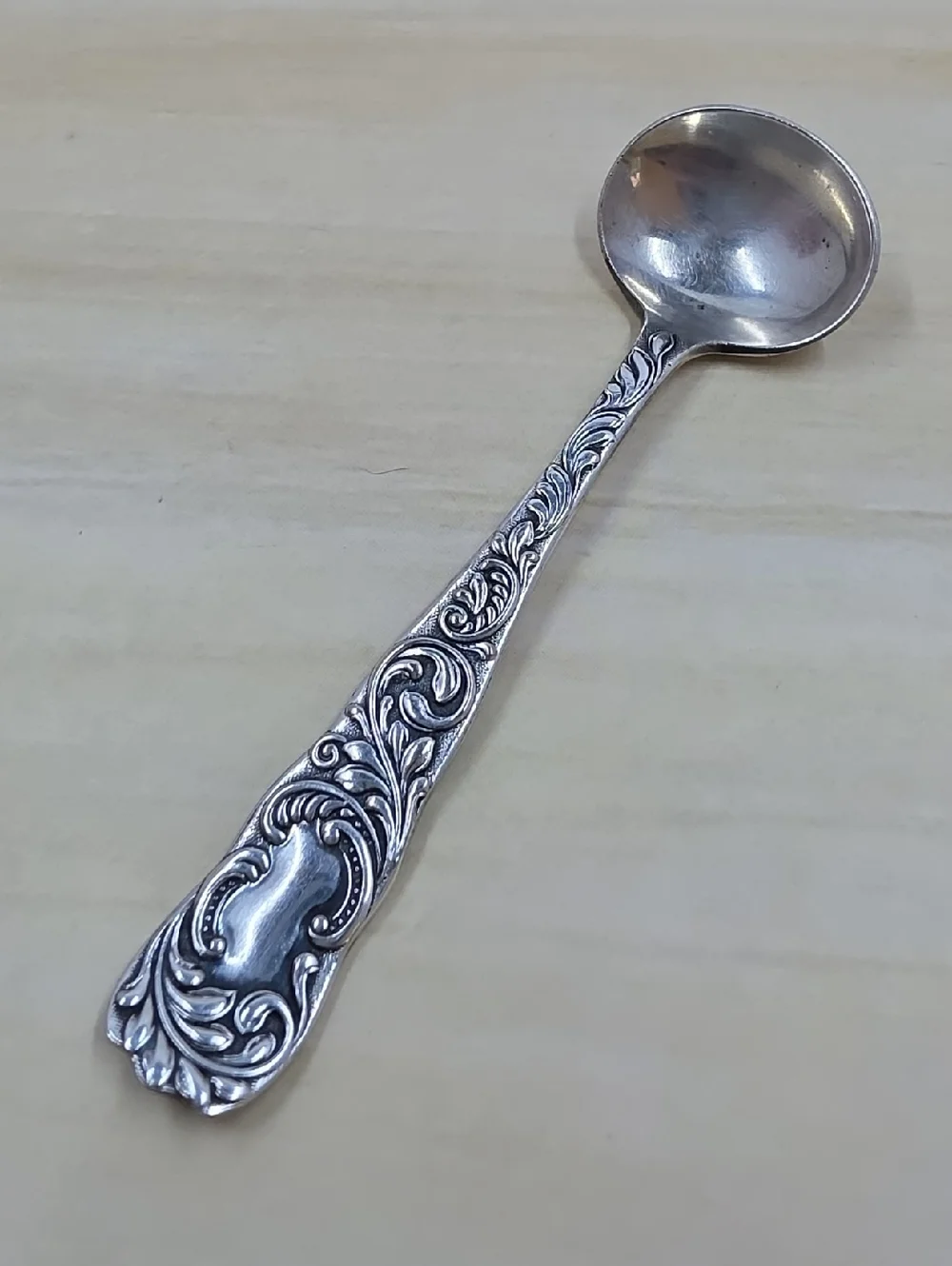 Rogers Monarch Pattern Antique Salt Spoon Hamilton Silverplate Silverware